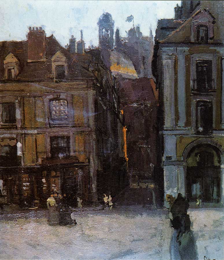 The Quai Duquesne and the Rue Notre Dame, Dieppe